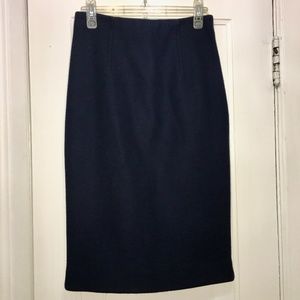 Authentic Marc Jacobs Wool Navy Blue Skirt Size 2 New